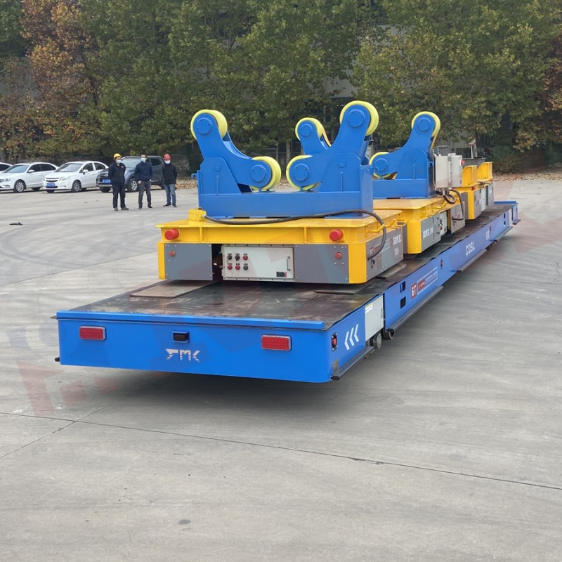 60 ton Omnidirectional mobilný bezdrôtový volantový vozík
