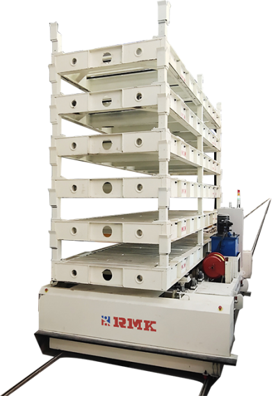 Automatizovaný vozík prenosu železníc